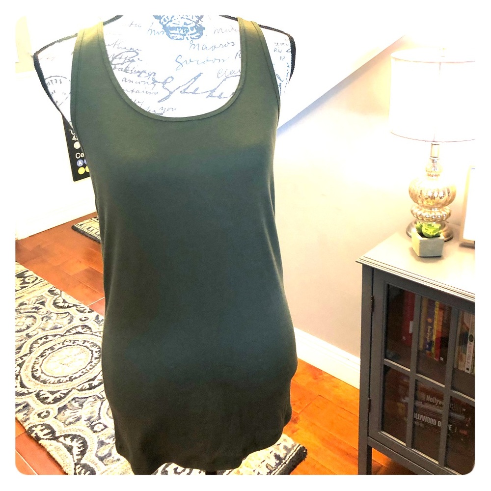 Olive Colored comfort tank from GAP